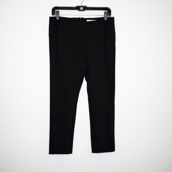 Veronica Beard Zip Back Scuba Pants Black Ankle Cropped Capsule Minimalist F11 - Picture 3 of 8